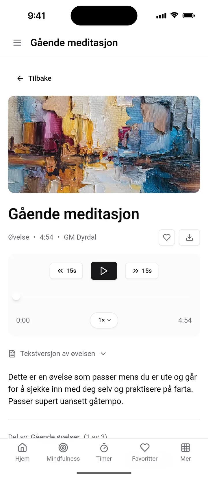 Øvelsen «Gående meditasjon», en mindfulnessøvelse du kan gjøre mens du går