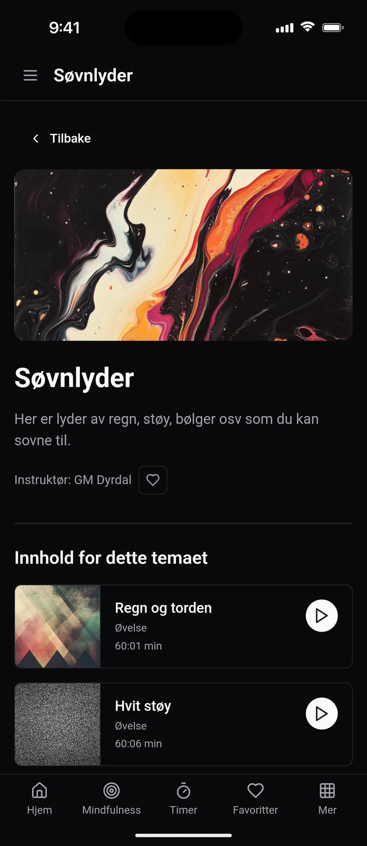 Søvnlyder i Medio med regn og torden og hvit støy å sovne til
